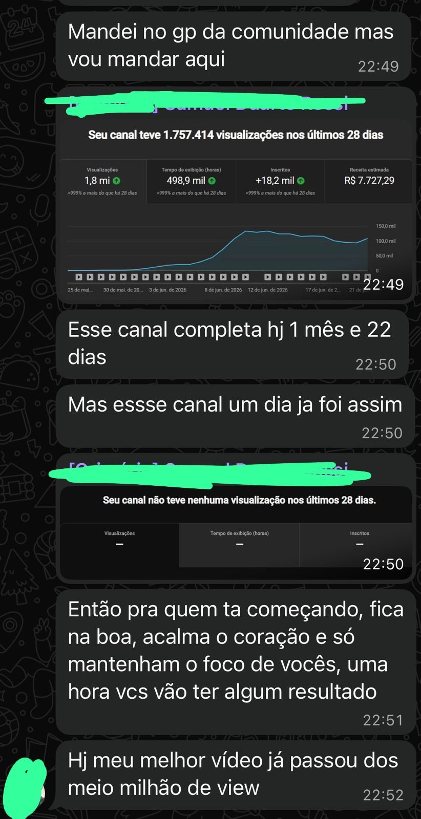 Relato real de acompanhamento